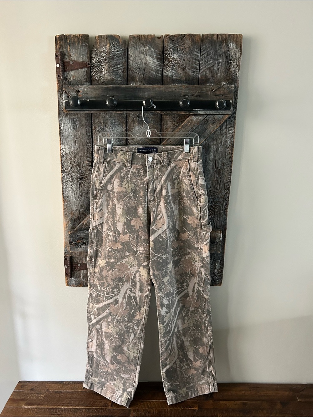 Women's Abercrombie & Fitch Camouflage Utility Pants - Neutral Camo
